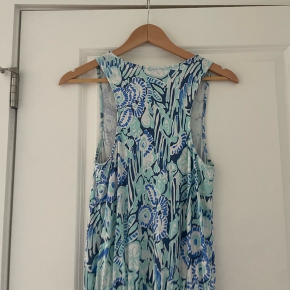 Lilly Pulitzer Paulina Jumpsuit Indigo Sunset Swim Beach Tropical - Picture 8 of 8